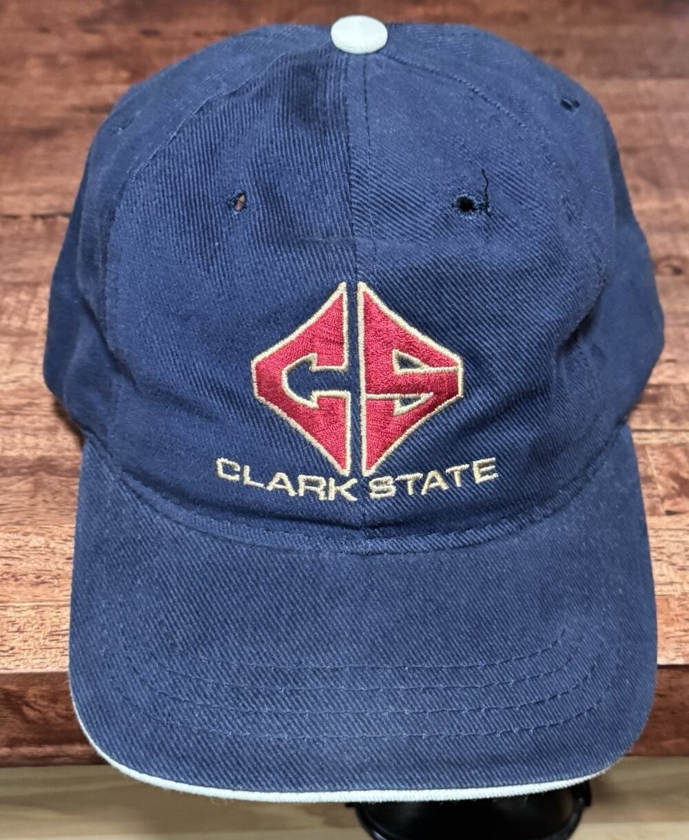 CLARK STATE UNIVERSITY Hat StrapbacK Blue